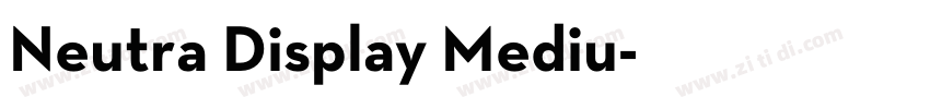 Neutra Display Mediu字体转换